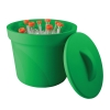 Bel-Art Magic Touch 2 High Performance Green Ice Bucket; 4 Liter With Lid